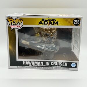 Funko Pop Rides DC Black Adam #286 Hawkman In Cruiser Vinyl Figure - New